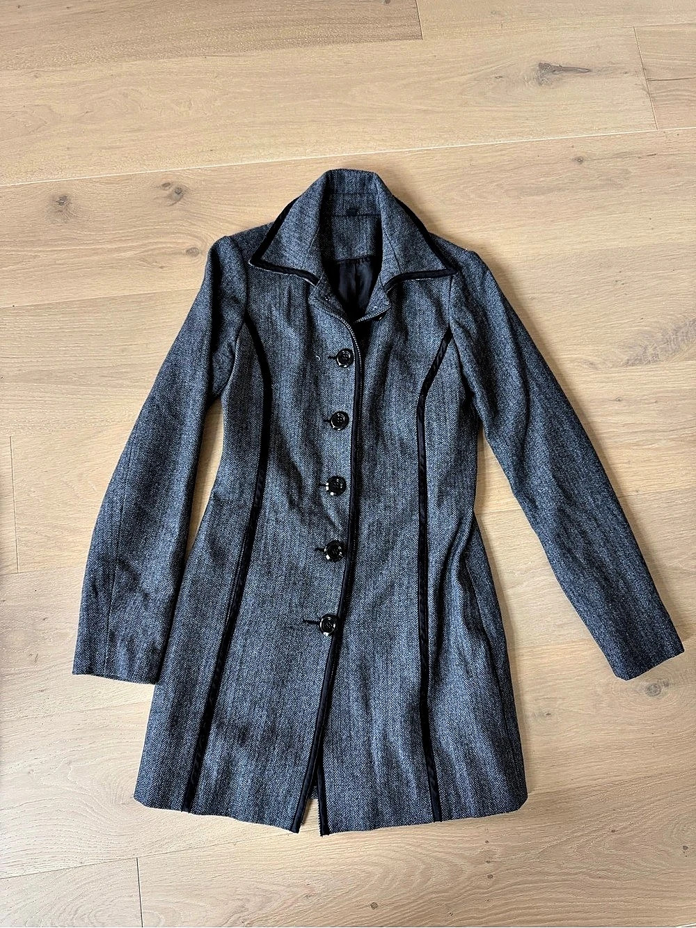 Cynthia Rowley Gray Wool Blend Coat Size Xxs